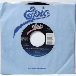Exile 45 Give Me One More Chance / Ain't That A Pity on Epic EX Country